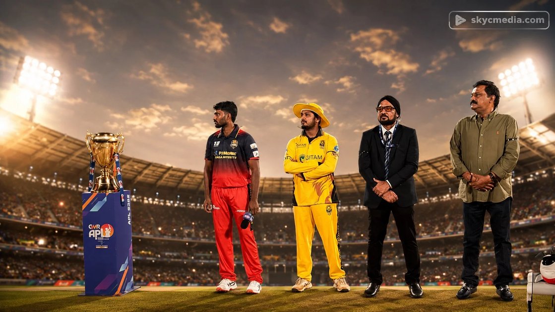 నలుపు రిబ్బన్లతో ఏపీఎల్ ప్రారంభం.. కాకినాడ కింగ్స్ ఘన విజయం