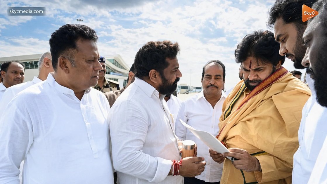 రేణిగుంట విమానాశ్రయంలో డిప్యూటీ సీఎం పవన్ కళ్యాణ్ కు ఘనస్వాగతం