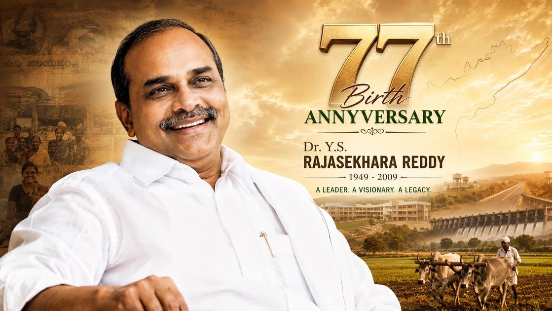 ప్రపంచవ్యాప్తంగా ఘనంగా మహానేత డాక్టర్ వైఎస్ రాజశేఖర రెడ్డి 77వ జయంతి
