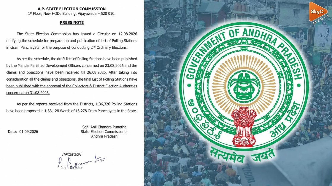 ఏపీలో పంచాయతీ పోలింగ్ కేంద్రాల తుది జాబితా రిలీజ్